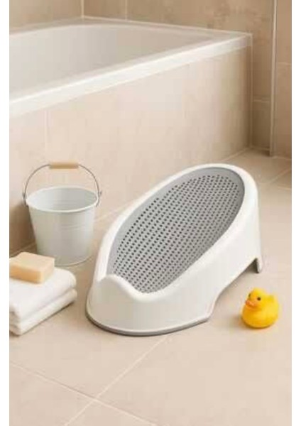 Bebek Küveti Beyaz Kaydırmaz Tabanlı ve Dayanıklı