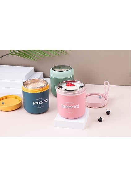 Yuvarlak Paslanmaz Çelik Yalıtımlı Çorba Bardağı, Yemek Çorbası Kavanozu (Yurt Dışından) fiyatları