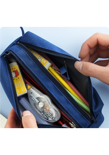 Büyük Kapasiteli Çift Fermuarlı Kalem Kutusu (Yurt Dışından) fiyatları