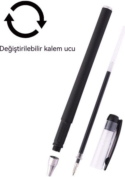 Büyük Kapasiteli Siyah Nötr Tükenmez Kalem (Yurt Dışından) fiyatları