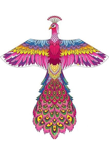 Tavus Kuşu Tarzı Ulusal Gelgit Uçurtma (Yurt Dışından)