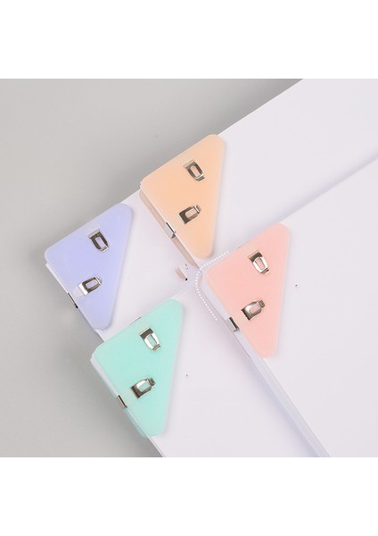 Kenar Köşesi Klibi Üçgen Klibi Kitap Test Kağıdı Bilgi Dosyası Ciltleme Bilet Klibi Aperatif Sızdırmazlık Plastik Klibi (Yurt Dışından) fiyatları