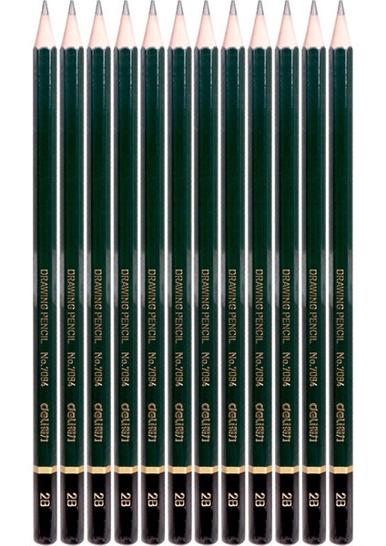 Çizim Kalem 2b, Çizim Boyama, Ahşap, 12 Adet (Yurt Dışından)