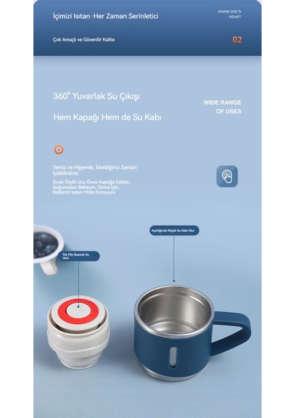 Bir Fincan Üç Kapaklı Iş Hediye Kutusu Seti Paslanmaz Çelik Termos Bardak (Yurt Dışından) fiyatları