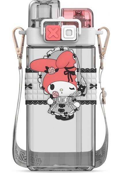 Sanrio Kuromi Çocuklar Için Iki Yönlü Kare Suçuklu Şarap Fışkı (Yurt Dışından)