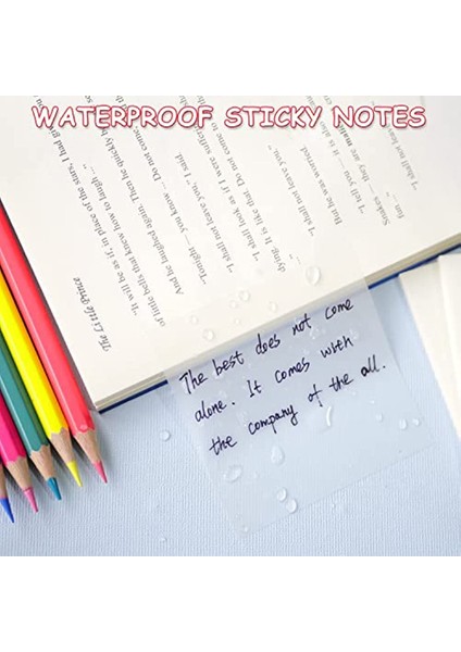 Pet Şeffaf Post-It Öğrenci Notları Notlar Kağıt Not Not Sticker Su Geçirmez Perspektif (Yurt Dışından) fırsatları