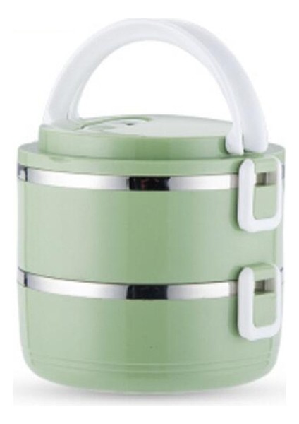 Çift Katmanlı Büyük Kapasiteli Paslanmaz Çelik Yalıtım Bento Kutusu (Yurt Dışından)