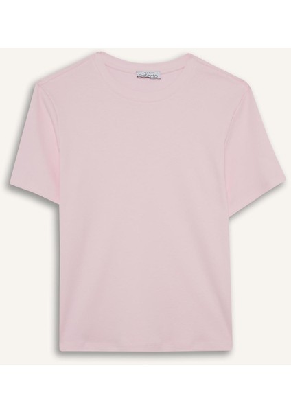 Regular Fit Bisiklet Yaka Kısa Kollu Tişört D7579AX25AU