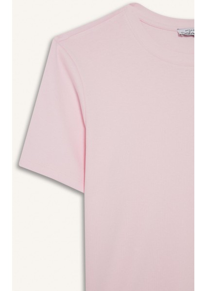 Regular Fit Bisiklet Yaka Kısa Kollu Tişört D7579AX25AU