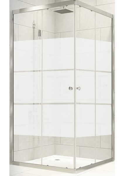 Duşakabin Kare Parlak Profil Kumlama Box Desen Cam fiyatları