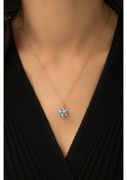 Gümüş Top Küre Kolye Mavi fiyatları