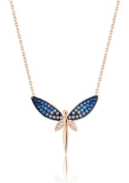 Gümüş Yusufçuk Kolye