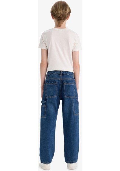 Erkek Çocuk Wide Leg Düz Paça Jean Pantolon F0457A825AU