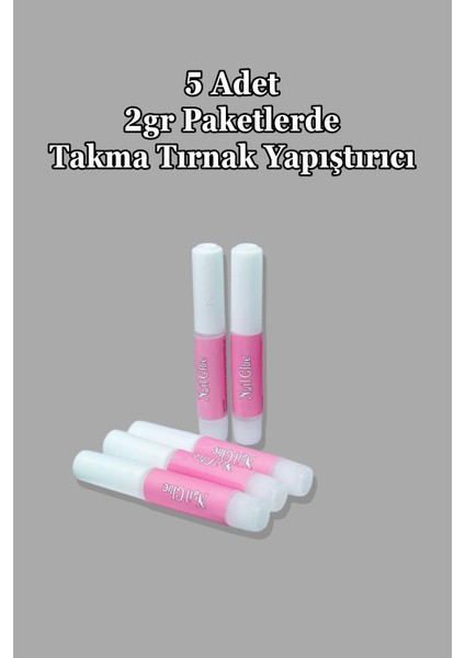 5 Adet 2gr Şeffaf Sıvı Takma Tırnak Yapıştırıcısı indirimleri
