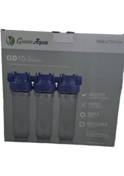 Üçlü Daire Girişi Ön Su Arıtma Filtresi 3'lü 3/4" fiyatları
