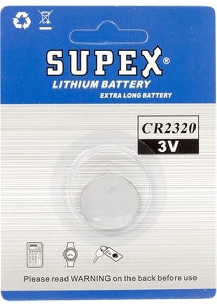 CR2320 3V Lityum Tekli Paket Pil fiyatları