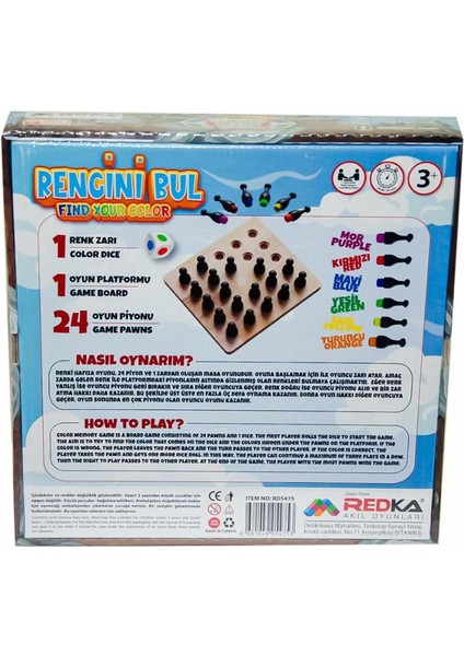 Çocuk 5475 Rengini Bul - Redka -Kumtoys indirimleri