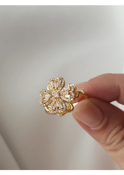 Yonca Yüzük Dönen Model Çelik Gold fiyatları