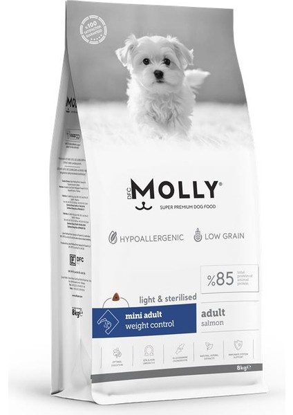 Mini Irk Kısırlaştırılmış Köpek Maması Somonlu 8 kg