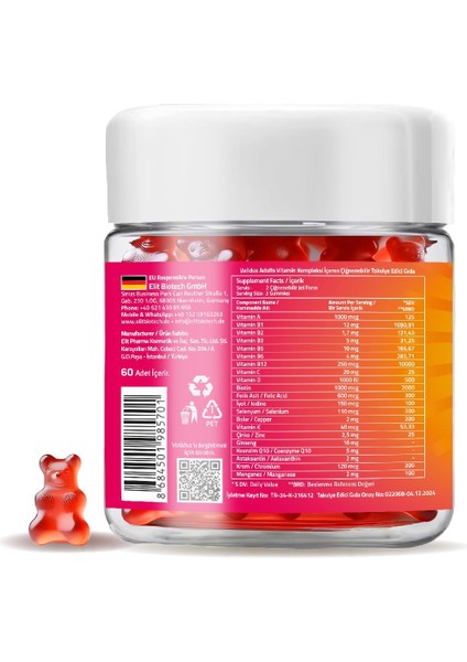 Multivitamin 60 Gummies fiyatları