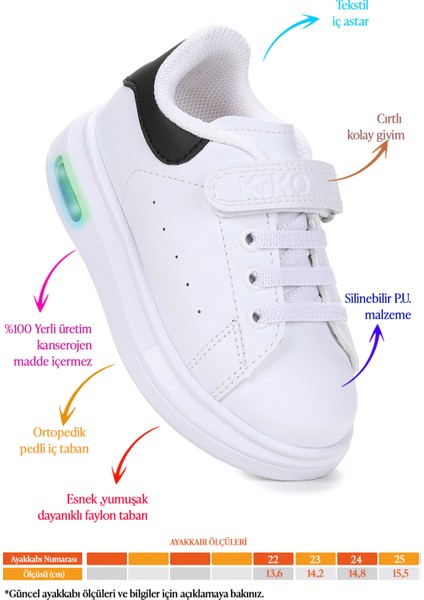 Tinsa Günlük Cırtlı Işıklı Erkek Bebek Spor Ayakkabı fiyatları