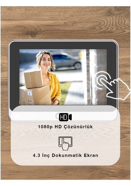 Cs-Dp2 2mp Wi-Fi Akıllı Kapı Görüntüleyicisi indirimleri