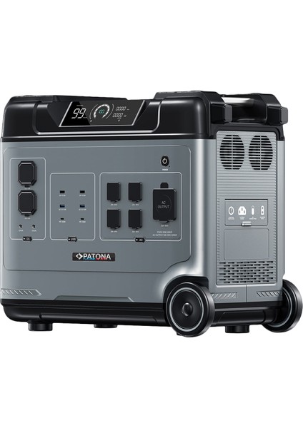 9973 Powerstation 5000 Pro | 5120Wh LiFePO4 Taşınabilir Güç İstasyonu – 4000W Çıkış, AC/DC, USB-C PD100W – Ev, Karavan, Kamp ve Acil Durum Kullanımı