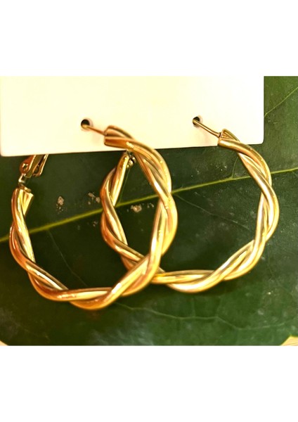 Gold Renk Lüks Gösterişli Figürlü Üçlü Küpe modelleri