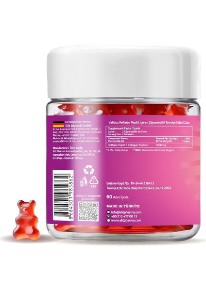 Collagen 1000 Mg 60 Gummies fiyatları