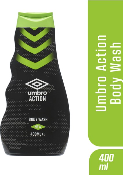 Erkek Vücut Yıkama Duş Jeli Şampuanı 400 ml Action