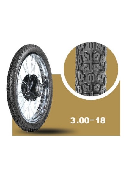 IRAN YASA TIRE & RUBBER ARORA AR, MONDIAL, KANUNI 125 TOURING, CG125, 300-18 TT Tubetype Lastik