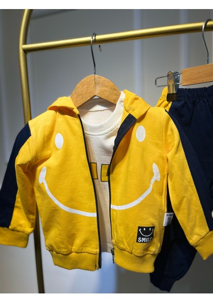 Smile Erkek Kapşonlu 3 Lü Alt-Üst Takım fiyatları