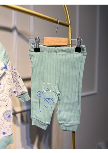 Su Yeşili Bear Ayılı 3 Lü Erkek Alt-Üst Takım fiyatları