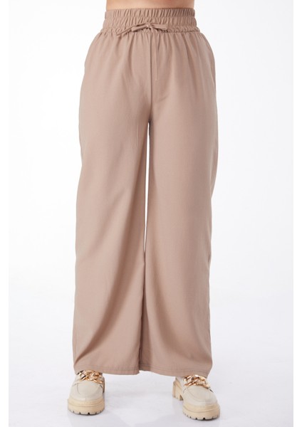 Beli Lastikli Pantolon Vizon - 27074 fiyatları