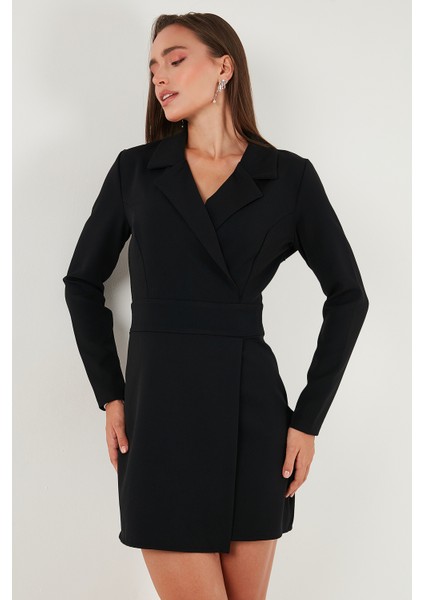 Regular Fit Mono Yaka Mini Boy Uzun Kollu Abiye Elbise Bayan ELBİSE 611EL749 modelleri