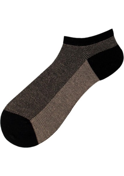 Erkek Desenli Bambo Patik Çorabı 6 Lı 40-44