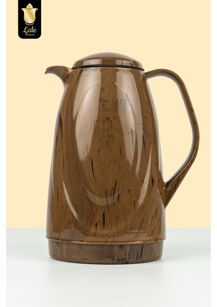 Cam Termos Galaxy Wood 1 Lt Soğuk Sıcak Su ve Çay Termosu