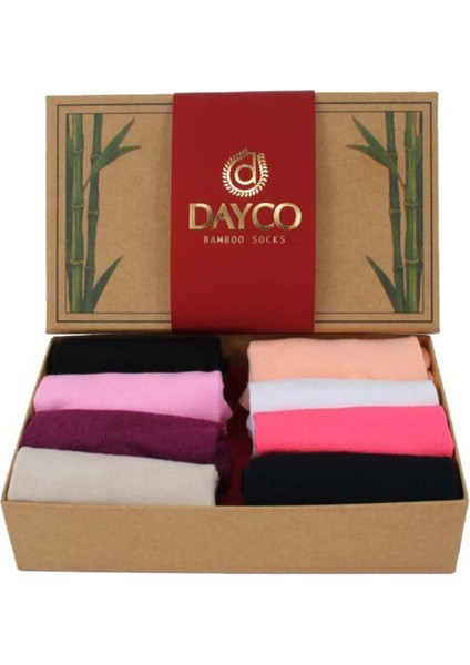 Premium 8'li Bambu Patik Kadın Çorap (Çok Renkli) fiyatları