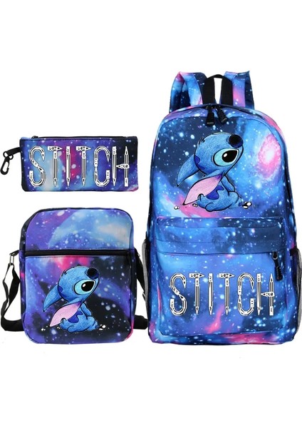 3pcs/set Disney Dikiş Çocukları Sırt Çantası Karikatür Dikiş Baskısı Anaokulu Kalem Kılıfı Erkek Kız Omuz Çantası Çocuklar Okul Çantası Hediye Color: Fotoğraf Rengi (Yurt Dışından)