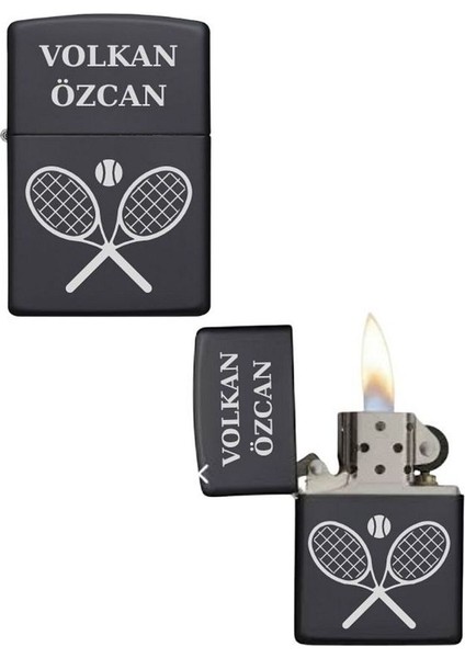 Kişiye Özel Tenis Model Metal Çakmak