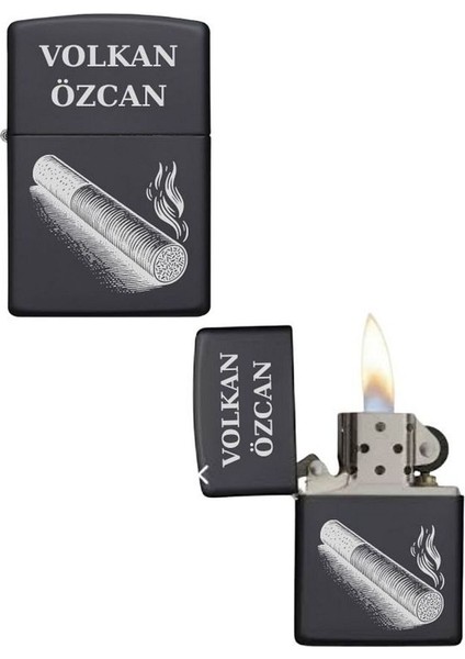 Kişiye Özel Sigara Baskılı Metal Çakmak