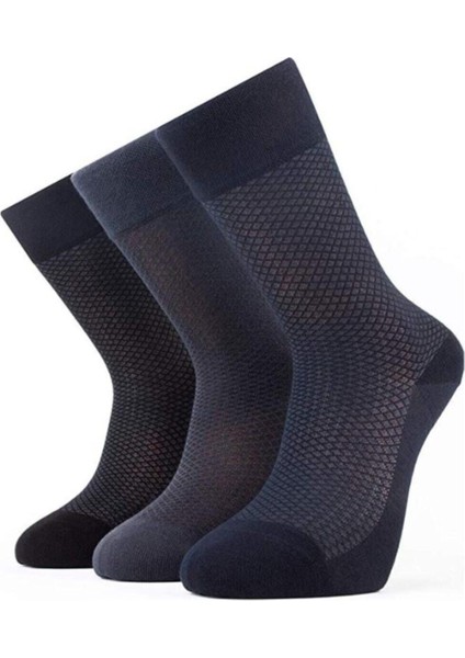 Erkek 3 Lü Bambu Yazlık Çorap 40-44