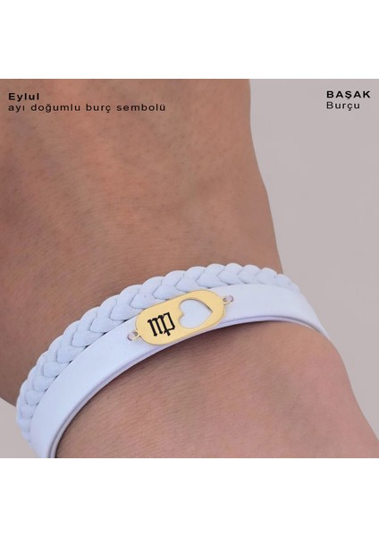 Eylül Ayı Doğumlarına Doğal Beyaz Derili Kalp Figürlü 14 Ayar Altın Plakalı Hediye fırsatları