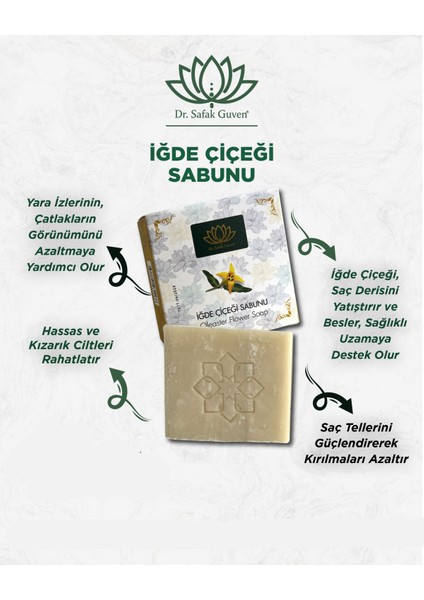 El Yapımı Meşe Külü Iğde Çiçeği Sabunu 120 Gr.