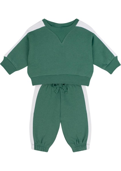Kontrast Yeşil Sweatshirt Pantolon Set fiyatları