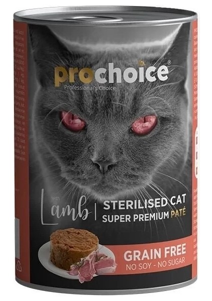 Pro Choice Sterilised Kuzulu Kısırlaştırılmış Konserve Kedi Maması 400 gr