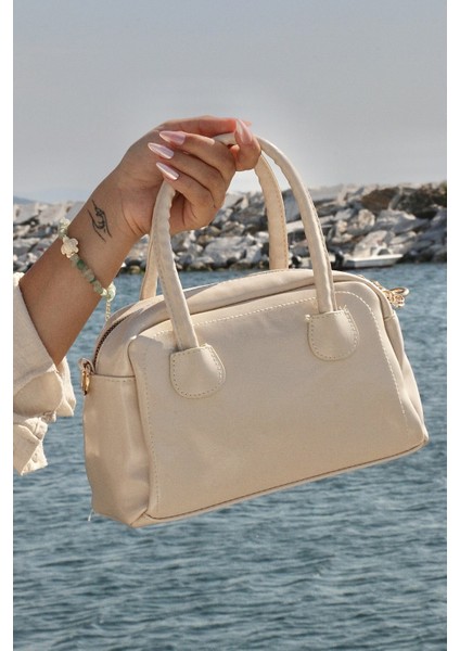 Krem Rengi Renk Kadın Omuz ve El Çantası - Şık ve Zarif Tasarım | Kumsal Allure fiyatları