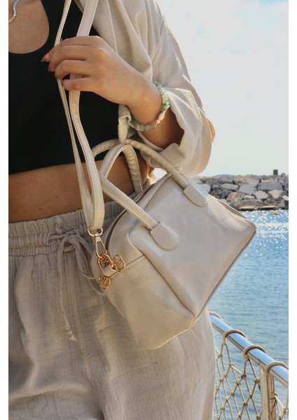 Krem Rengi Renk Kadın Omuz ve El Çantası - Şık ve Zarif Tasarım | Kumsal Allure fırsatları