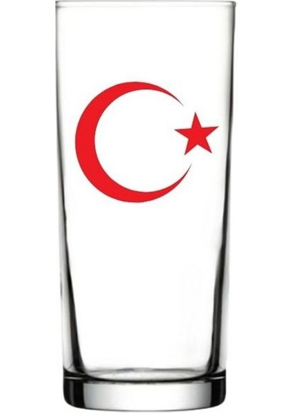 Ay Yıldız Baskılı Rakı Bardağı - Ay Yıldızlı Rakı Bardağı