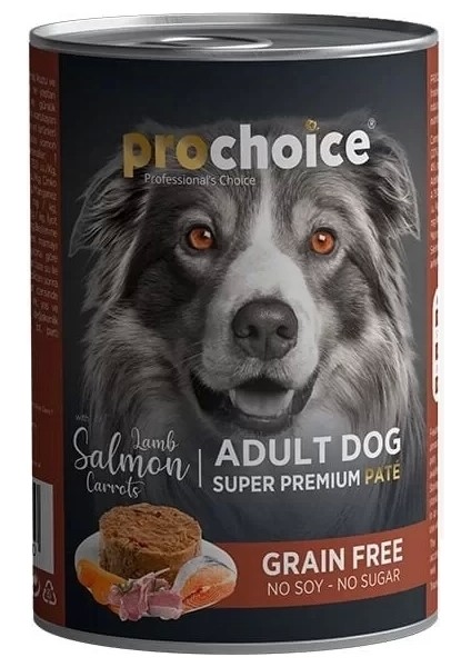 Pro Choice Adult Kuzu Somon ve Havuçlu Yetişkin Köpek Konservesi 400 gr